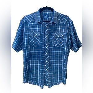 Vintage wrangler pear snap button down